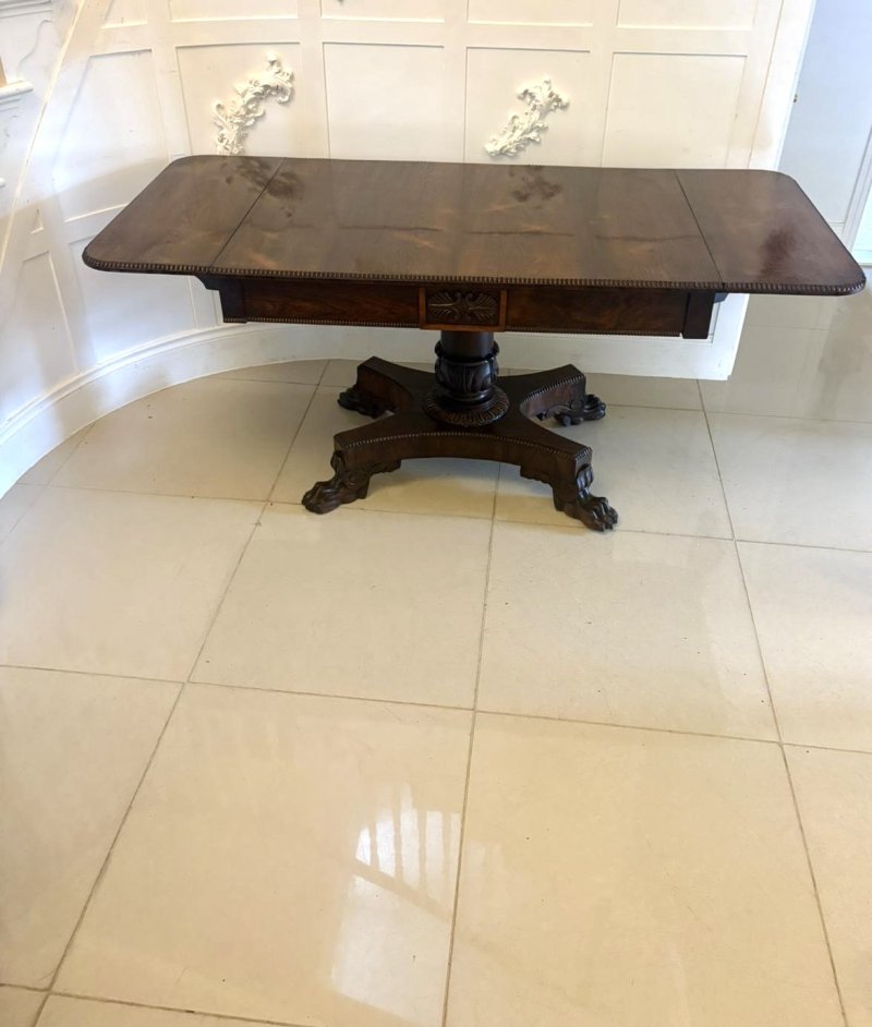 Superb Quality Antique Regency Rosewood Freestanding Sofa Table